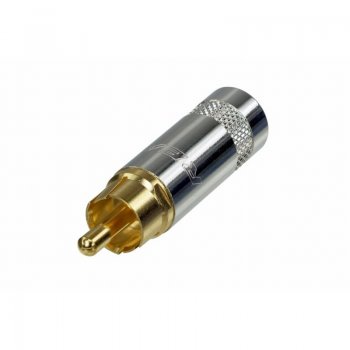 REAN NYS352G, niklowany wtyk RCA heavy duty