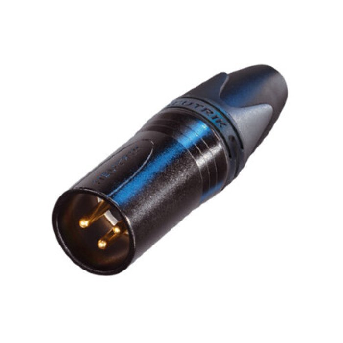 Neutrik NC3MXX-B, 3-polowe wtyk kablowy XLR (męski)