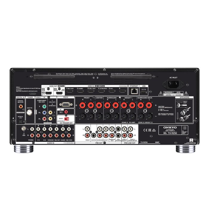 Onkyo TX-RZ50 - 9.2-kanałowy amplituner AV z certyfikatem THX