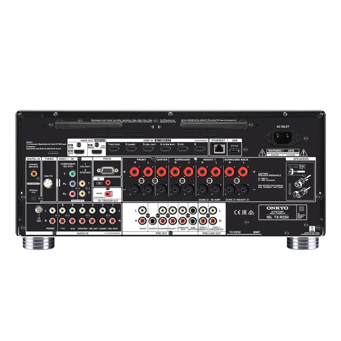 Onkyo TX-RZ50 - 9.2-kanałowy amplituner AV z certyfikatem THX